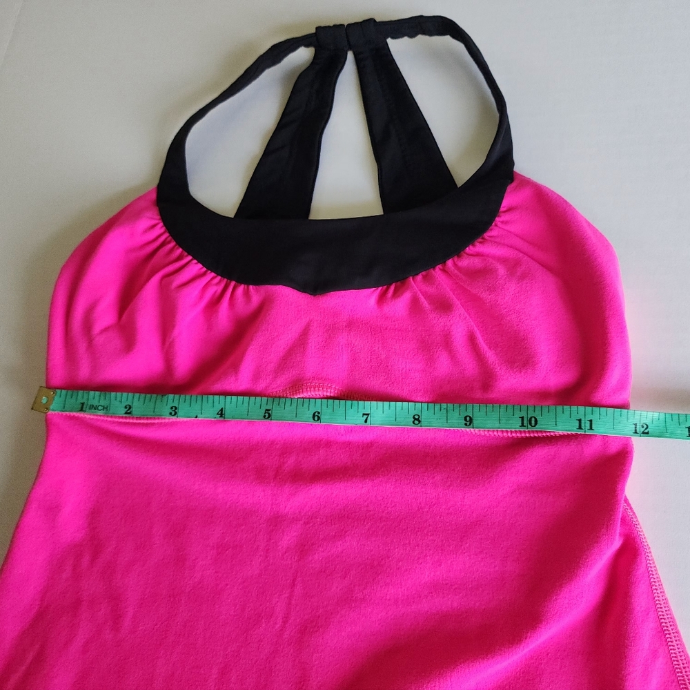 Lululemon Scoop Me Up Tank Top, Raspberry Glo Light/Black, Size 2 or XS - Picture 9 of 9